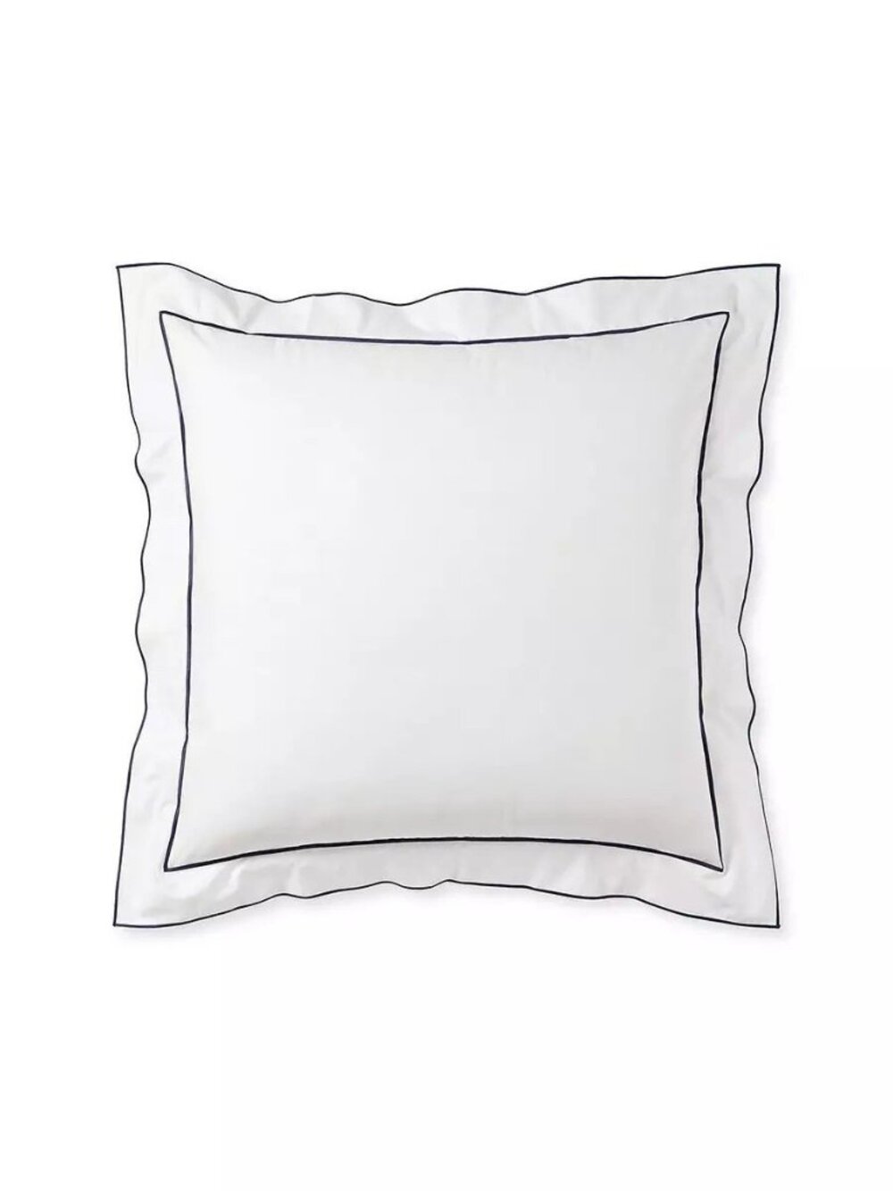 NEW Serena & Lily Bristol Percale Euro Pillow Sham-Navy Blue